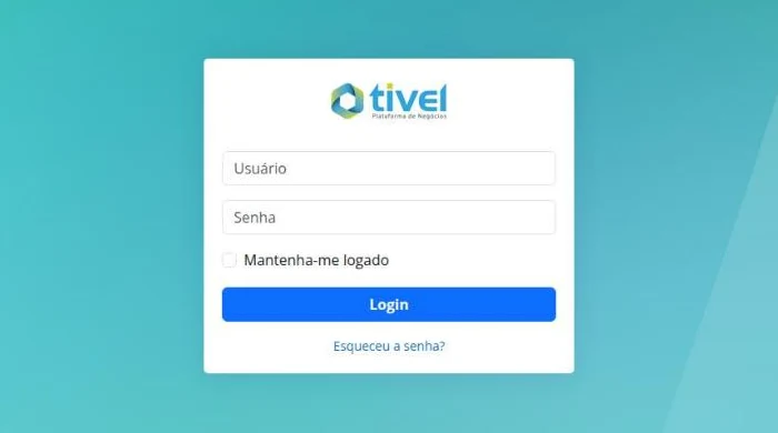 Tela de login do Tivel