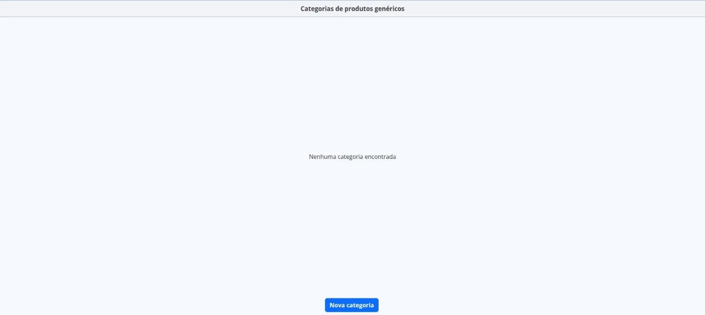 Categorias de Produto