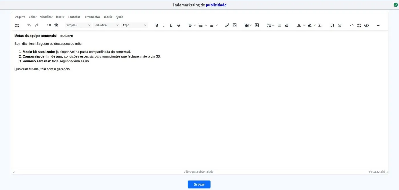 Endomarketing