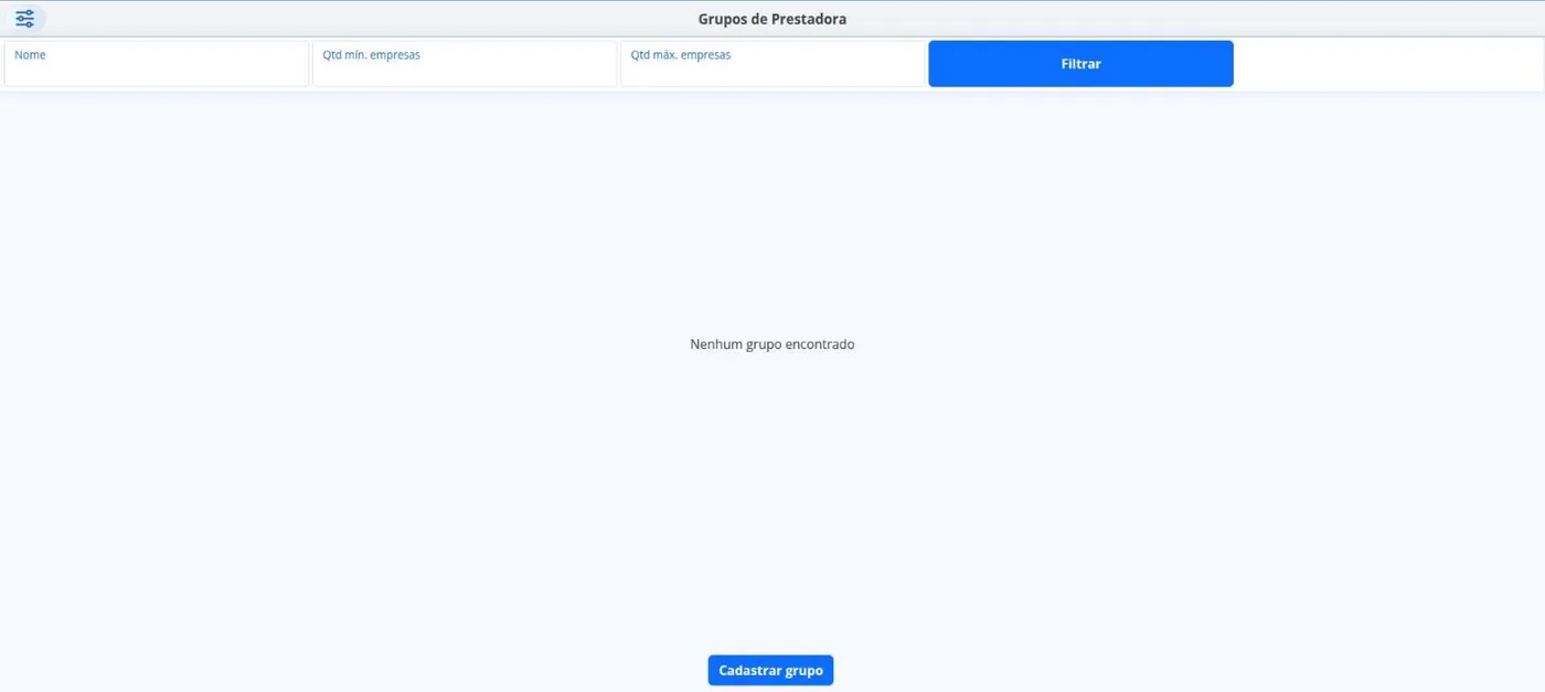 Grupos de Prestadora