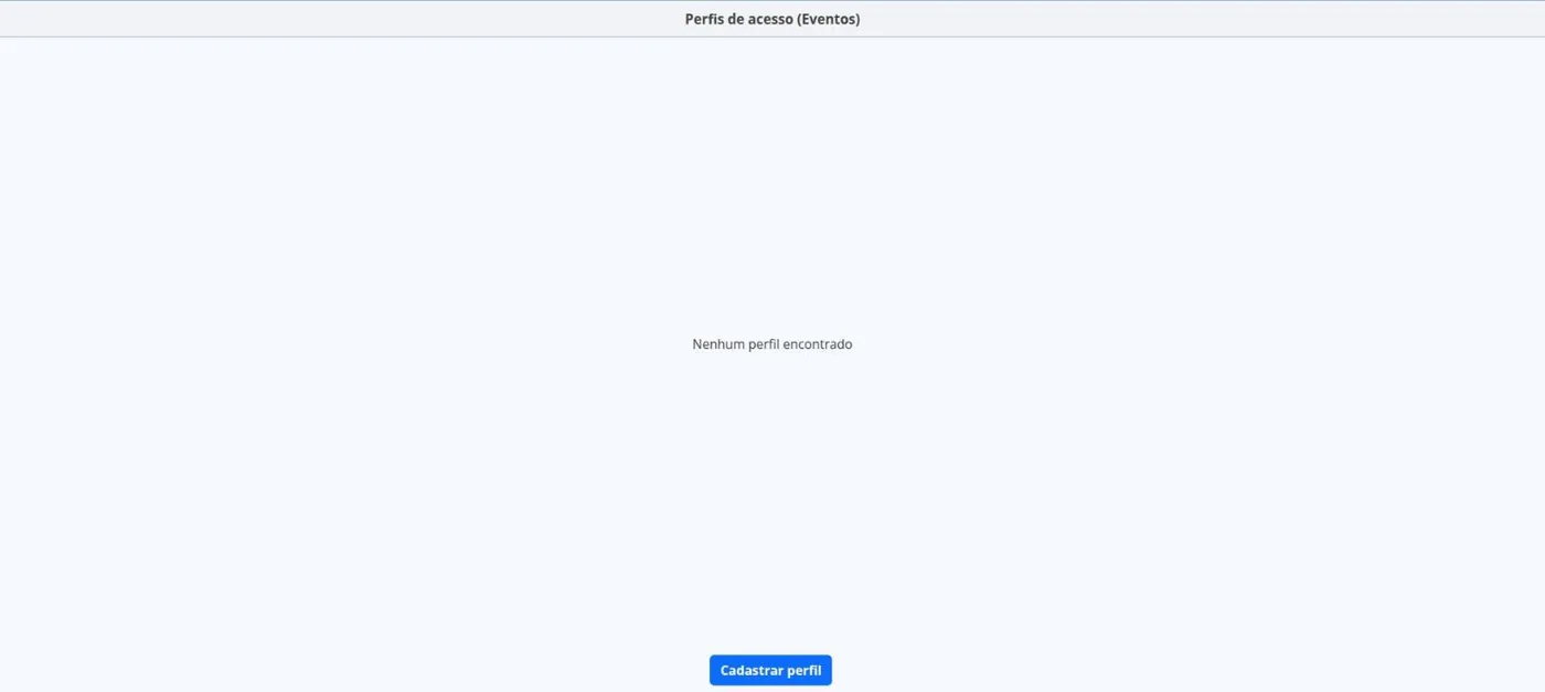 Perfis de acesso
