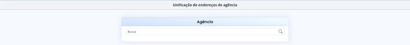 Unific. Endereços Agência