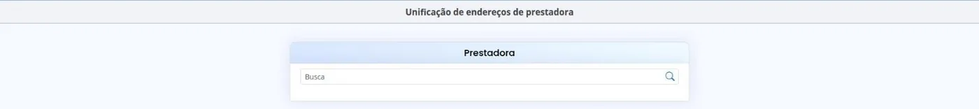 Unific. Endereços Prest.